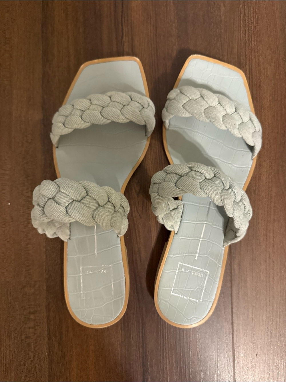 Dolce Vita Women's Braided Sandals - Light Blue denim
